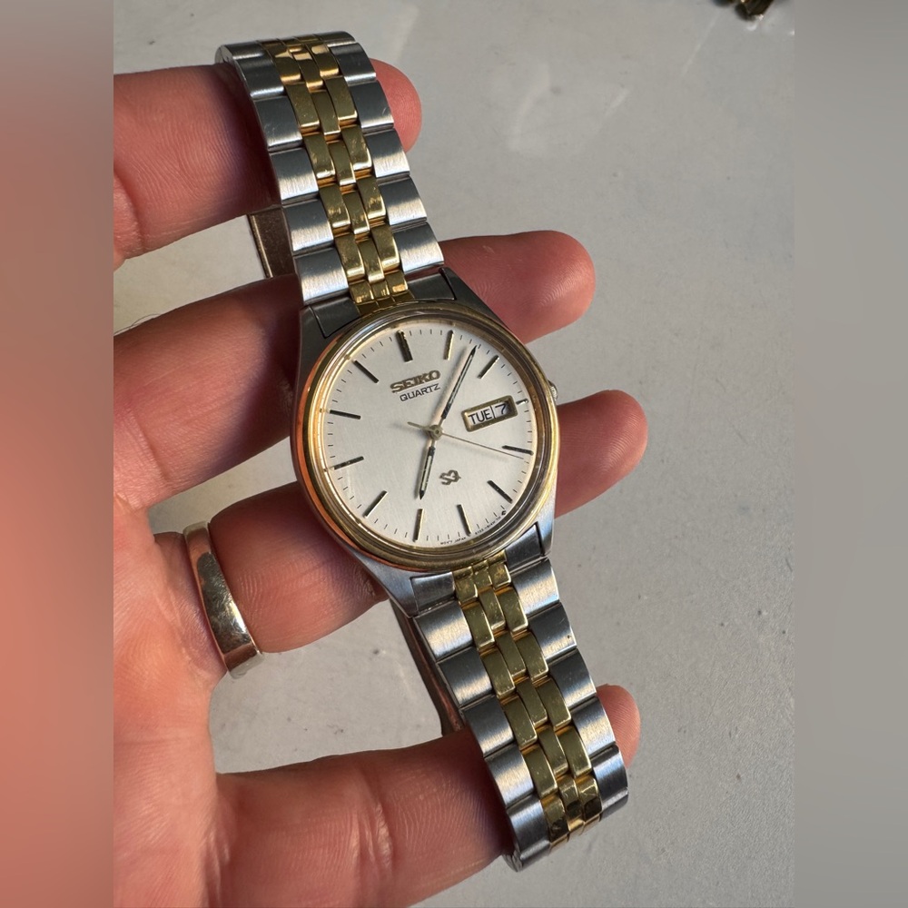 Seiko Two-Tone Silver and Gold Men's Watch